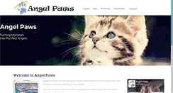 Desktop Screenshot of angelpaws.co.za