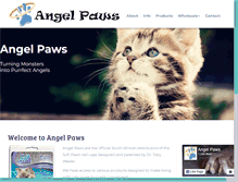 Tablet Screenshot of angelpaws.co.za